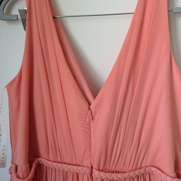 NWT Coral Azazie Tanicia Prom Dress Size A16 Bridesmaid Formal Wedding - Picture 5 of 11